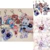 Exquisite Hololive Vtuber Acrylic Keychain Pendant With Beautiful Character Designs For Collectors