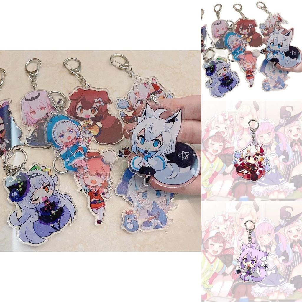 Exquisite Hololive Vtuber Acrylic Keychain Pendant With Beautiful Character Designs For Collectors
