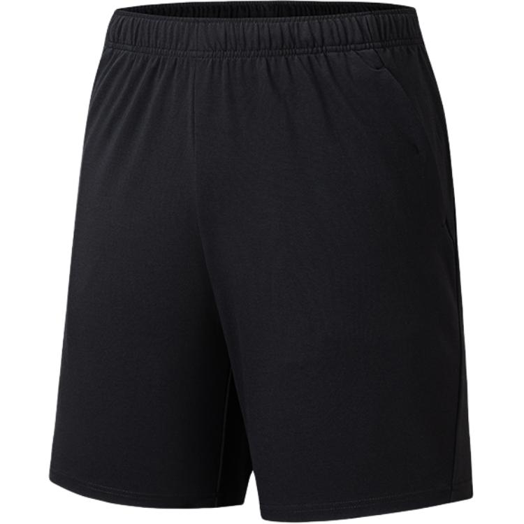 Anta Training Series Solid Color Mid Waist Elastic Versatile Five Point Casual Shorts Men Shorts 152537304-2
