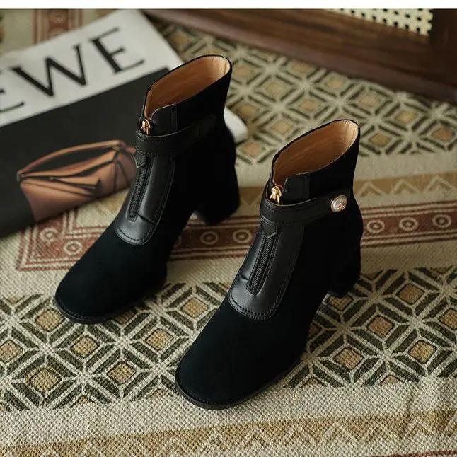 Fashion Ankle Boots for Women Elegant With Medium Heels Large Size Warm Fashion 2024 Woman Short Shoes Designer Luxury Trend Y2k Booties