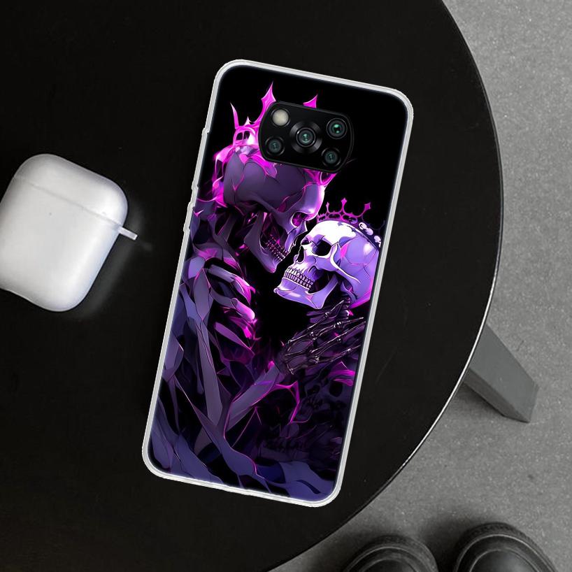 

Anatomy Skeleton Heart Lovey Kiss Phone Case Cover for Xiaomi Poco X6 X5 X7 Pro F7 Ultra Redmi 15C 15 13C 13 12C 12 10C 10 10A 9 Redmi 13