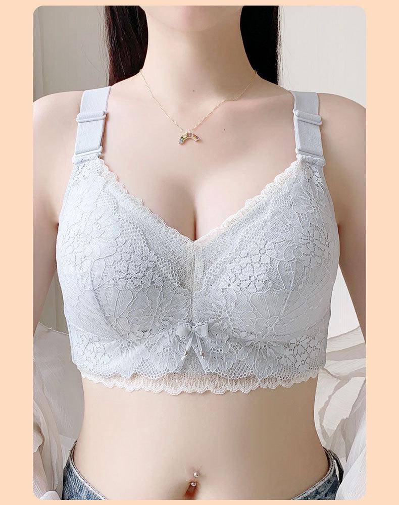 Plus Size Thin Full Cup Bra - Wirefree, Anti-Sagging Support for a Smaller Look