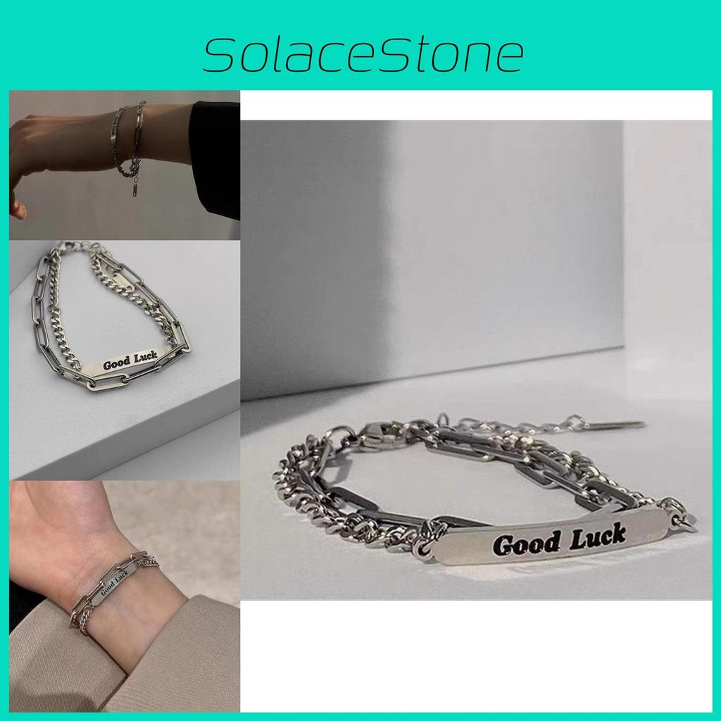 Titanium Geometric Unique Steel Bracelet For Men And Women Fashionable Streetwear