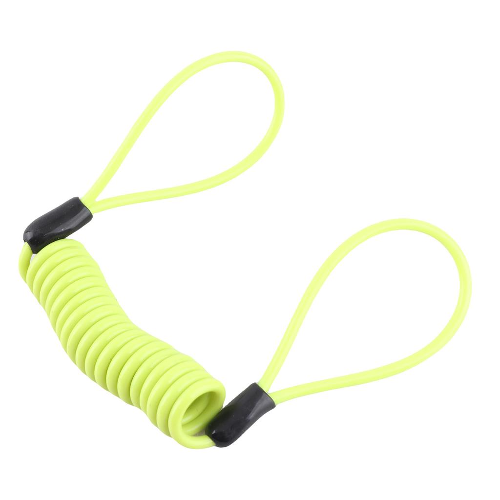 3.5 MM Motorcycle Bike Atv Scooter Disc Lock Security Reminder Cable Tool Lemon Yellow