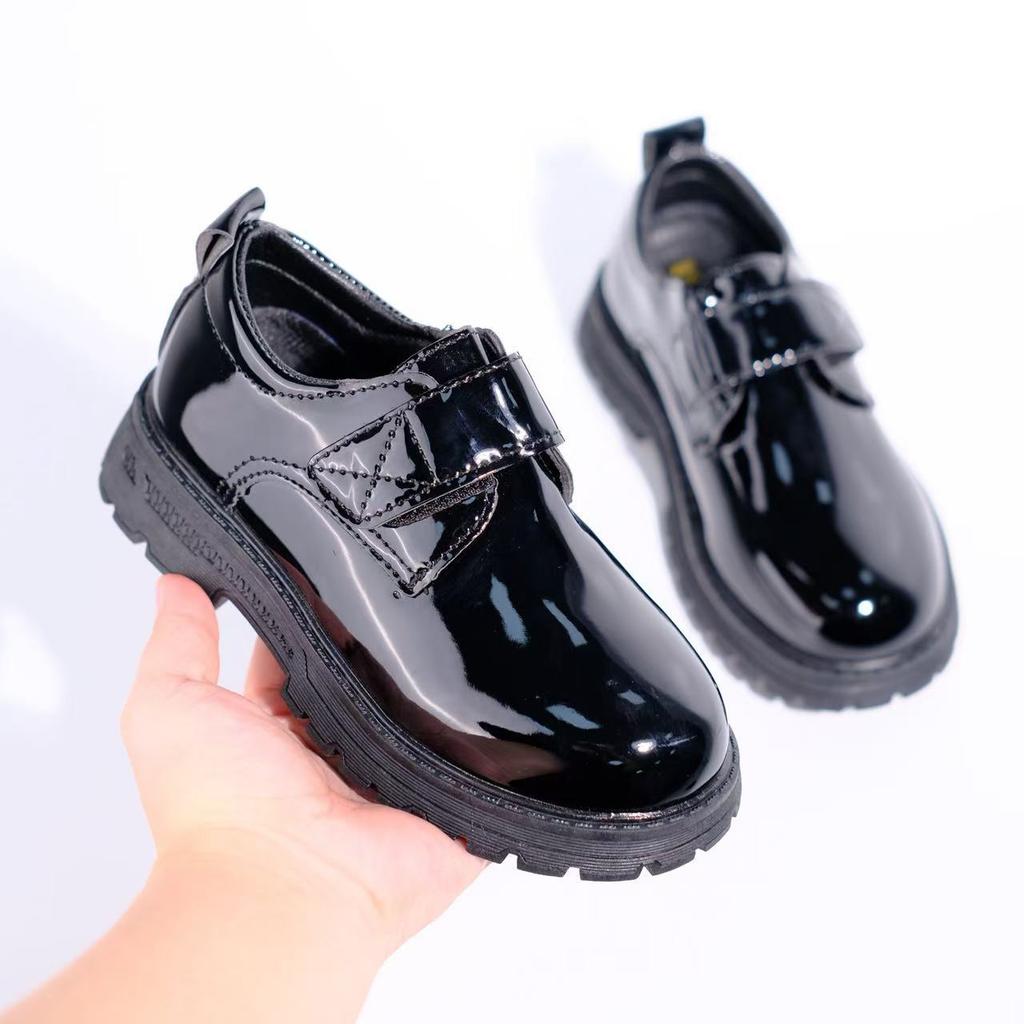 Children's shoes, student season, children's student school shoes, college style, black leather shoes, performance stage shoes