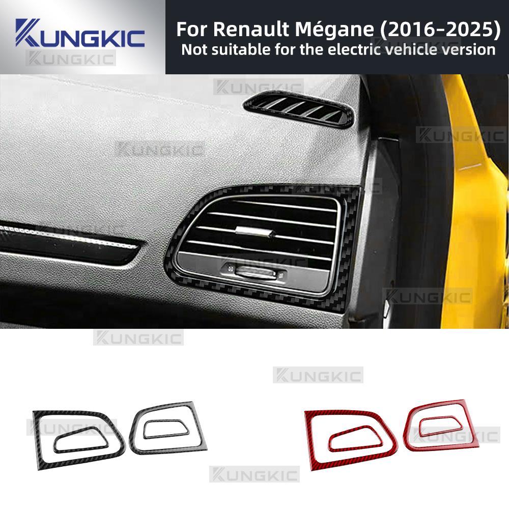 Innenaufkleber im Carbonfaser-Stil für Renault Megane 4 2016 2017 2018 2019 2020 2021 2022 2023-2025 Innenverkleidung