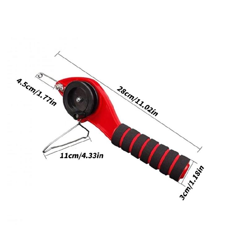 Ice Fishing ABS Rod Foldable 30cm Includes Reel Holder Line Compact Design Winter Activity Fishing Tackle Tool