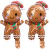 20-1Pcs Christmas Balloon Stick Cake Man Gingerbread Christmas Tree Santa Claus Shape Home Party Decoration Balloon Supplies