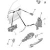 1610900980 For Peugeot 408 508 Citroen C6 High-end Door Outer Handle Right Front Door Handle