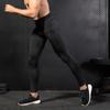 Men's Black Sports Pants Tight Training Active Pants & Tights Fitness Running Mesh Splicing Speed Drying Elastic Tight Pants 1040