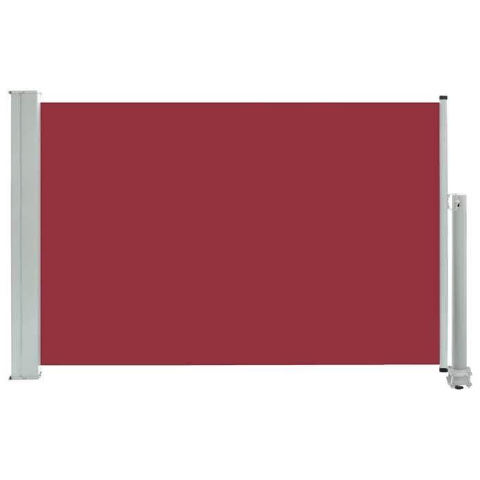 VidaXL Retractable Patio Side Awning 60x300 Cm Red