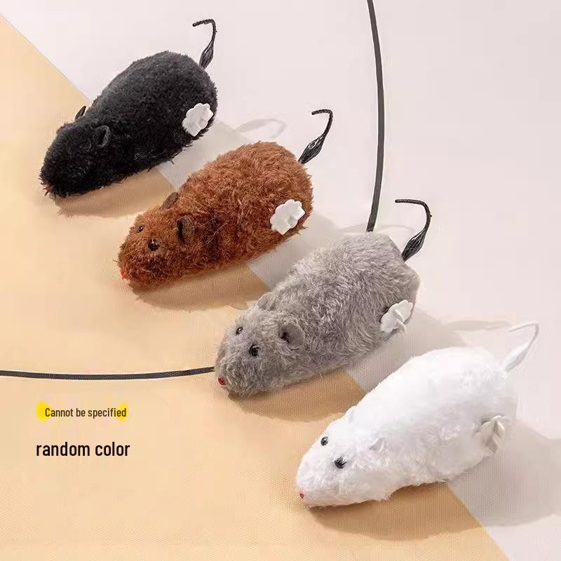 

Электрическая мышка-дразнилка для кошек - Интерактивная игрушка для кошек Pet Toy - White + Brown