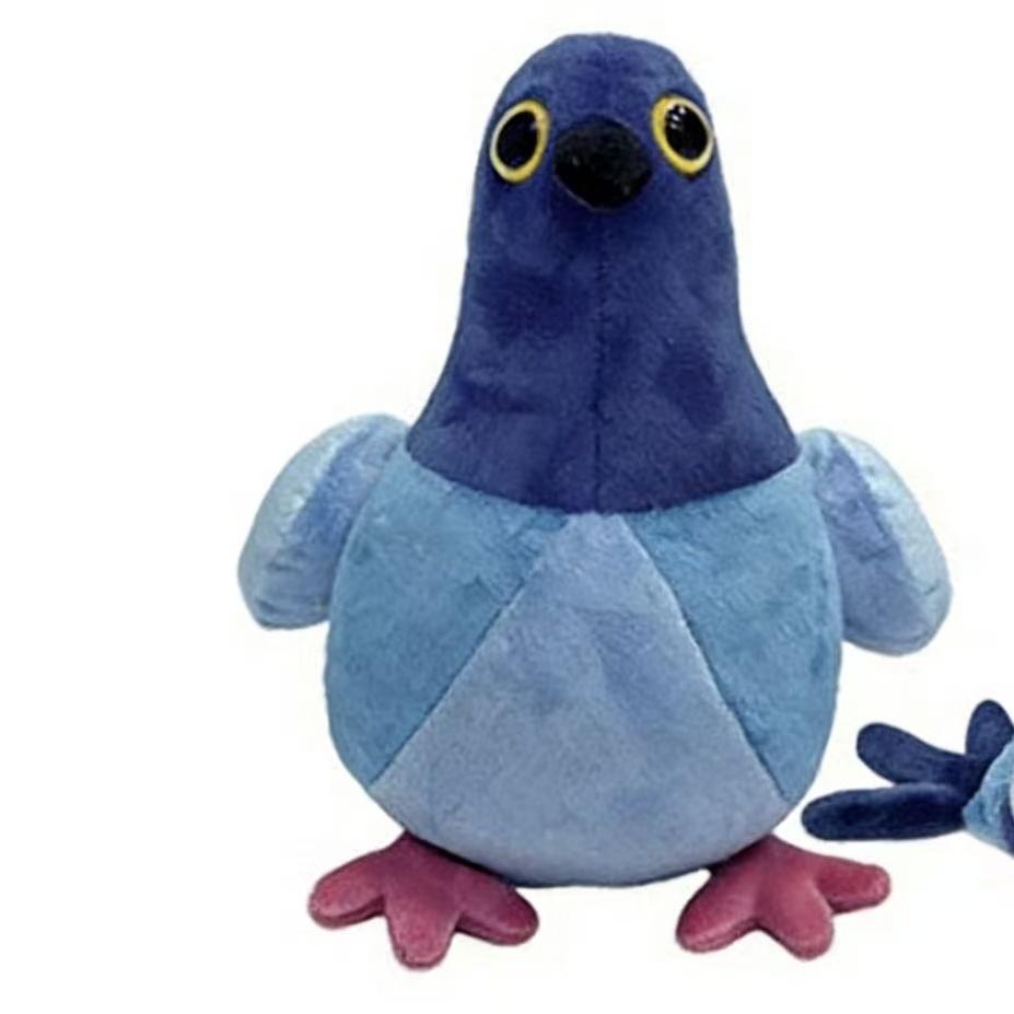 Gekke Duif Pluche Kawaii Dier Vogel Blauwe Pop Interessant Spel Anime Kussen Amuseerbaar Speelgoed Zacht Cadeau Voor Kinderen Vrienden Huis Dec 17cm