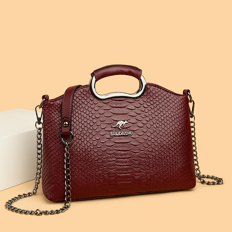 Bucket Bag Middle-aged Bag Women's Single-shoulder Crossbody Bag Large-capacity Handbag