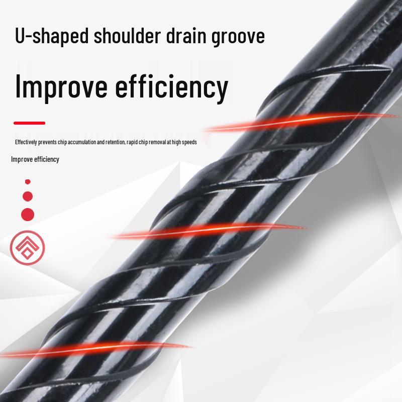 Impact Hex Shank Four-Blade Cross King Drill Bit for Concrete, Tile, and Glass