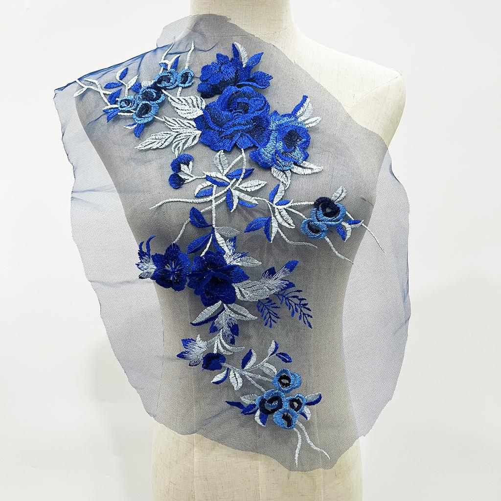 Broderilapp i mesh-spets