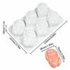 DIY Project 6-Cavity Easter Bunny Mold Rabbit Shape Reusable Mousse Cake Mold Non-Stick Flexible Chocolate Mold Soap Making
