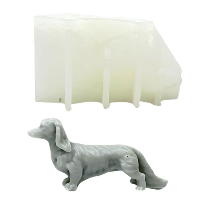 Silikonformen in Hundeform für Kerzen, Seife, Gipsdekorationen, Silikonformen aus Gips, Silikonformen für Fondant