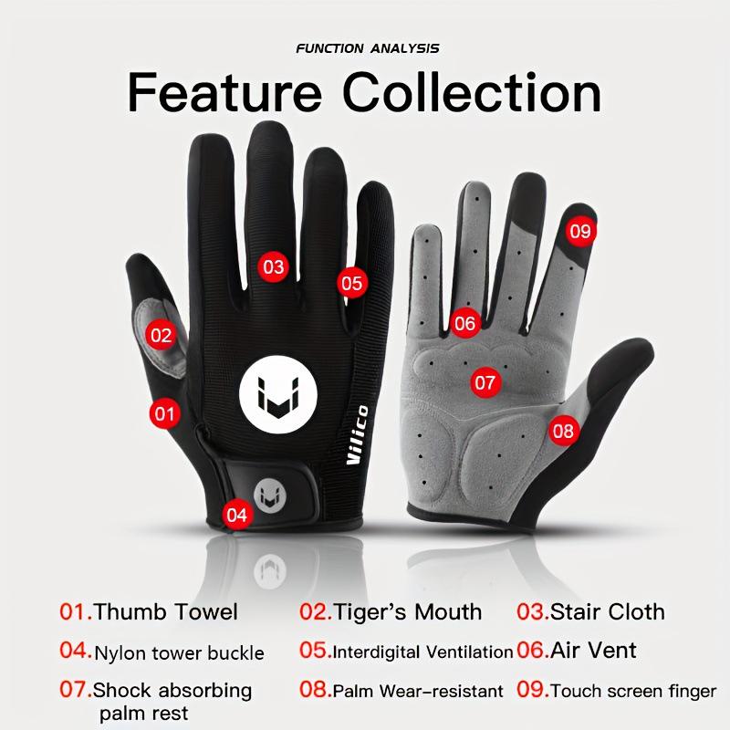 Breathable Men's and Women's Cycling & Motorcycle Touchscreen Gloves