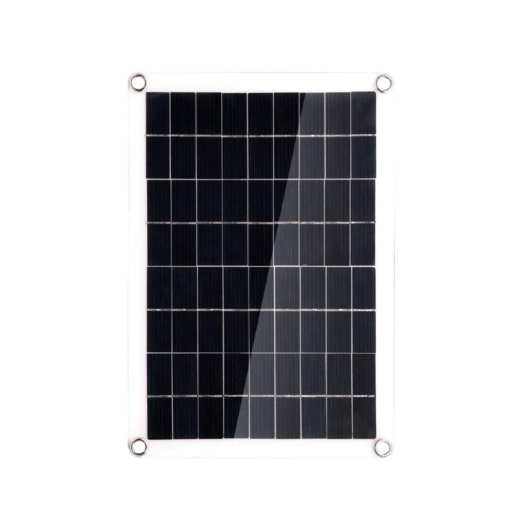 Dual USB Solar Panel with LED Lamp 18V & 10A USB Solar Regulator Charger Controller for Car Outdoor Camping Light