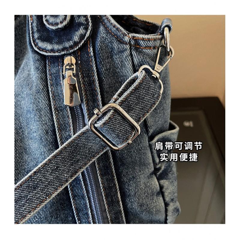 Borsa alla moda da donna 2026 Nuova Borsa a tracolla in denim coreana All-matching a spalla singola di grande capacità