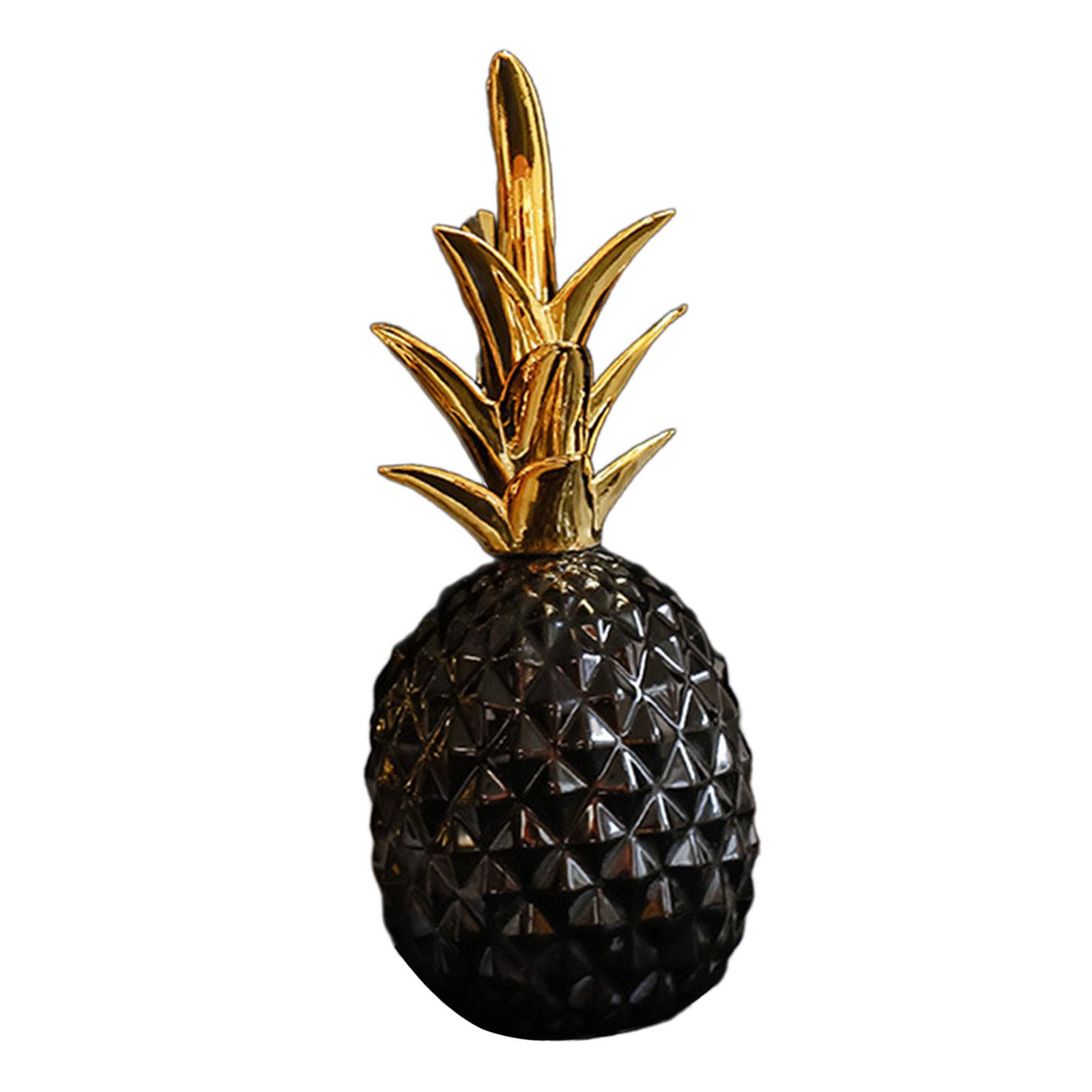 Pineapple Decorative Pineapple Sculpture Collection Pineapple Statue Decoration for Office TV Cabinet Piano Table Entrance чёрный