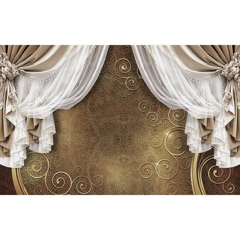3D Wandbilder Tapete Moderne Kreative Luxus Europäischen Gold Curtainc Foto Wandmalerei Wohnzimmer Schlafzimmer Hintergrund Wand Wohnkultur