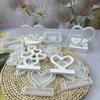 Heart Candlestick Molds Love Heart Candle Holder Molds with Base for DIY Craft Tealight Candle Holder Room Decorations