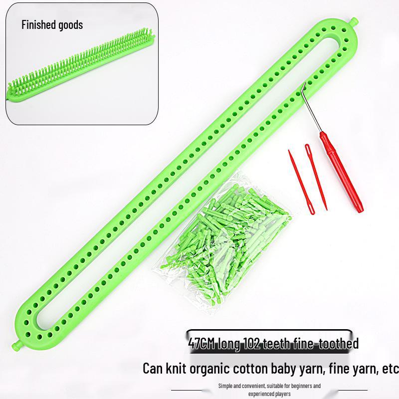 Handmade Yarn Knitting Machine: Scarf, Hat, Sweater DIY Tool with Tutorial