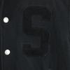 STUSSY sweat Stajan S black Batting jacket Men's Used