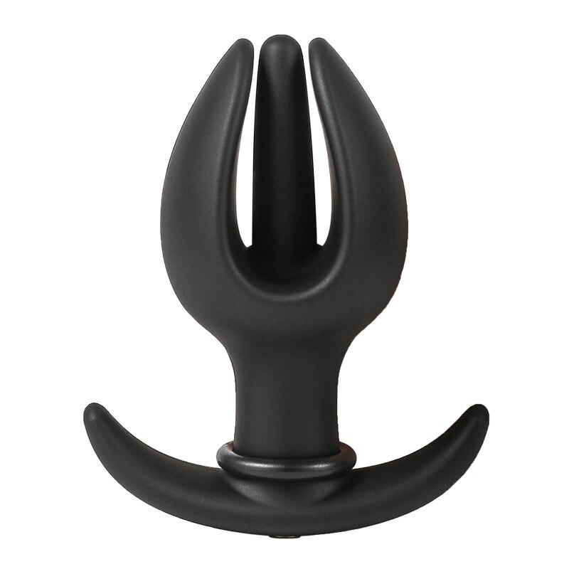 Oppblåsbar analplugg Anal Dilatator Hale Utendørs klær Voksen Sexleketøy Silikon Fisting BDSM Slave Trening