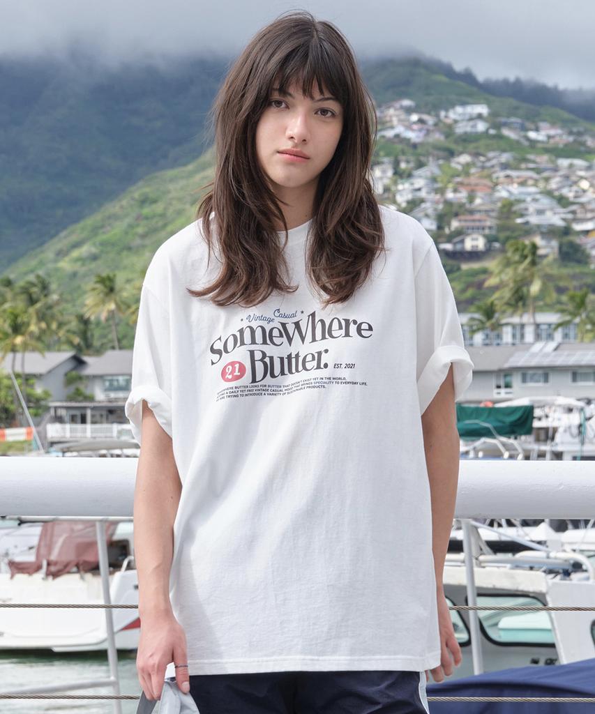 Sseomweeobeoteo 21 Wave Logo Over-Fit Top - Ivory