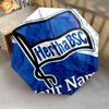 1 PC Automatic Folding Umbrella - Hertha BSC Custom Name Pattern, Portable & Foldable Design with 8 Ribs, Christmas Birthday Gifts