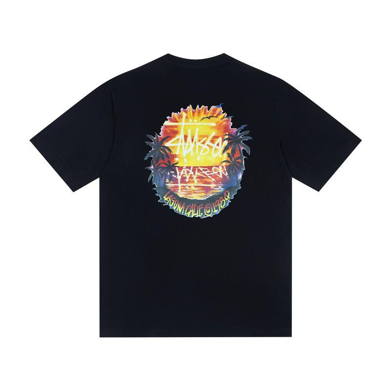 Camiseta de Algodón Unisex de Corte Holgado con Estampado de Letras Camiseta Casual de Manga Corta para Adolescentes y Adultos