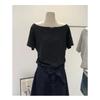 T-shirts Women Solid Simple Summer Casual Short Sleeve All-match Young Girls Streetwear Y2k Top Aesthetic Clothes Ins