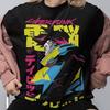 Cyberpunk Neon Anime Tričko, Futuristické Streetwear Tričko, Tričko s Estetikou Dystopického Města, Dárek pro Herního Nadšence, Unisex Tričko s Herní Grafikou