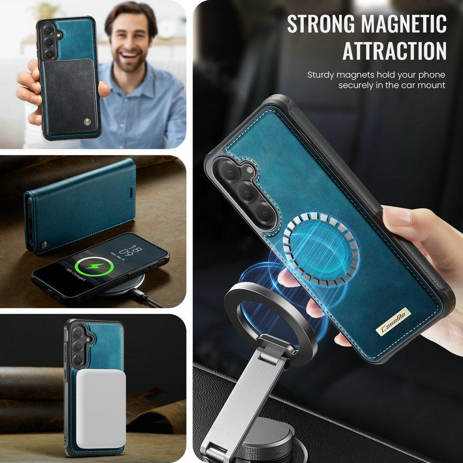 CaseMe Detachable Wireless Charging Blocking Card Cover for Samsung S25 FE Mobile Phones Protective Phone for Samsung S24 Ultra