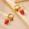Drop Earrings Strawberry Earrings Ear Buckles Women Dangle Earrings Female Fashion Earrings Perfect for Daily Wear