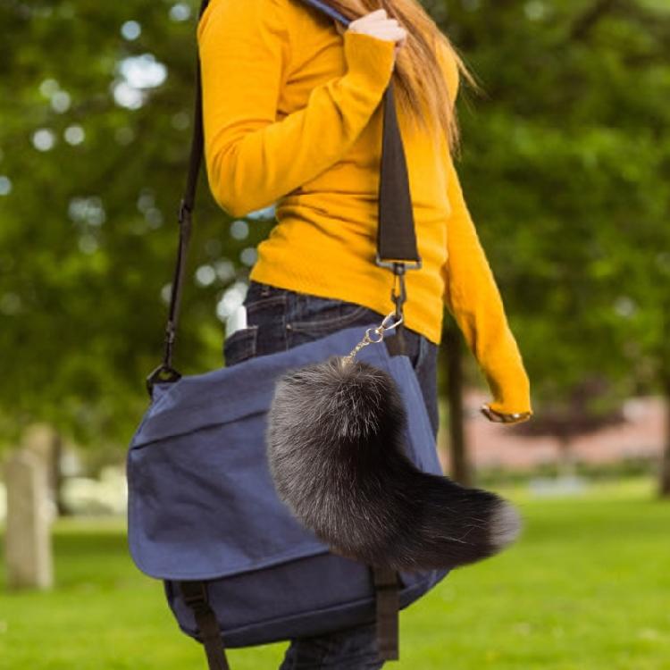 Imitation Furs Foxes Tail Pendant Toy Backpack Pendant Animal Tail Keychain