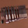 15pcs/set Face Bronzer Makeup Brushes Kit Make Up Tool Liner Brow Brush Portable Eyebrow Brush  Lady