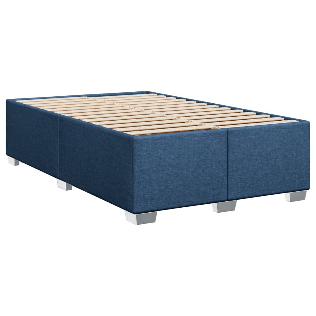 Vidaxl Letto Continentale Con Materasso, Blu, Tessuto 100X200 Cm