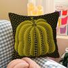 Yellow Dots Yayoi Kusama Pillow Covers Cartoon Sofa Decorative Home Double-Sided Printing Short Plush Cute Cushion Cover