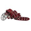 Y2K Retro Leopardendruck Strass Ledergürtel - Millennial Style Jeans Accessoire