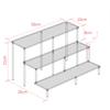 Clear 1-6 Tier Acrylic Display Stand for Funko Figures, Cupcake, Cosmetics, Perfume,Blind Box Display Riser Rack Dessert Shelf