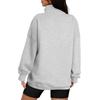 Women's Loose Fit Sweatshirt Button Pullover with Pockets