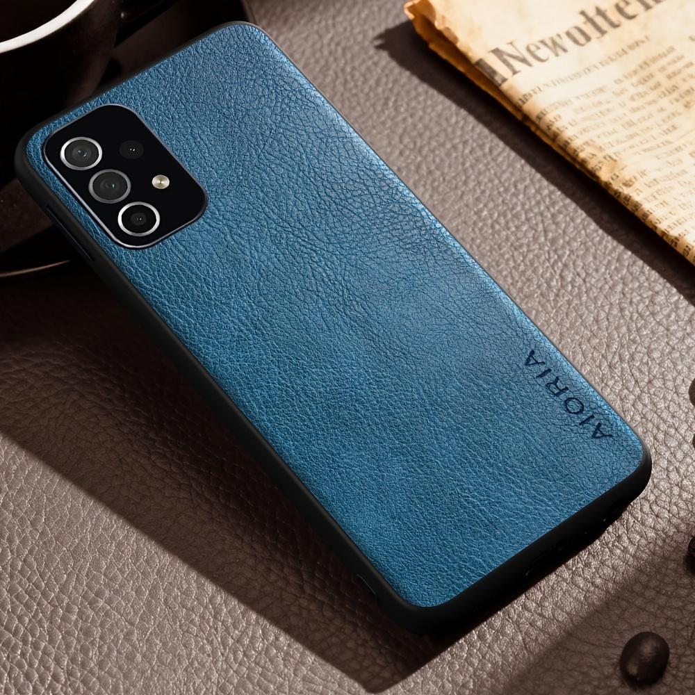 Luxury Case for Samsung Galaxy A13 A23 A33 A53 A73 5G 4G Retro Fashion Natural Texture Solid Color Anti-fingerprints Synthetic Leather Precise