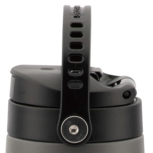 Captain Stag HD One-Touch Sports Bottle, 600ml, Gray, UY-7097, Double Stainless Steel, Vacuum Insulated, Keeps Hot or Cold