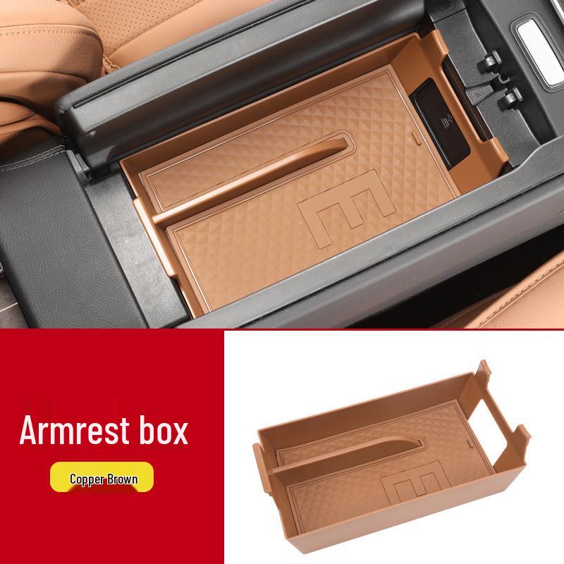 Storage Organizer for Mercedes-Benz GLC260, New C/E-Class, and E300L Center Console Armrest.