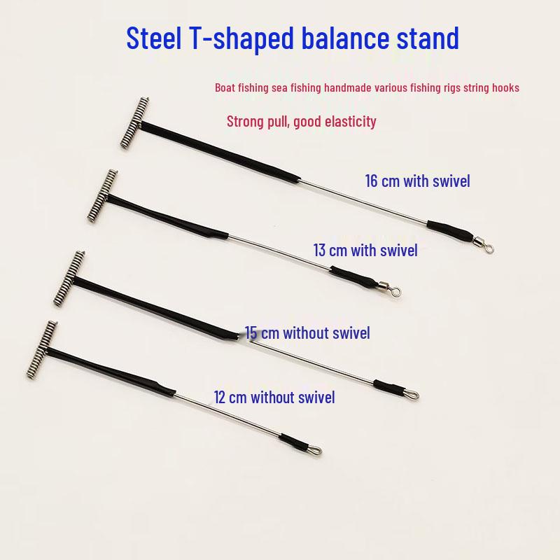 

Т-образная морская оснастка из нержавеющей стали для морского окуня, предотвращающая запутывание, с держателем крючков Y-образной формы 12cm without swivel