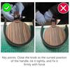 Table Tennis Rubber Manual Cutter Bowknife Set For Table Tennis Paddle Rubber Cutting Machine With Roller + Gloves